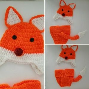 Newborn costume - fox outfit